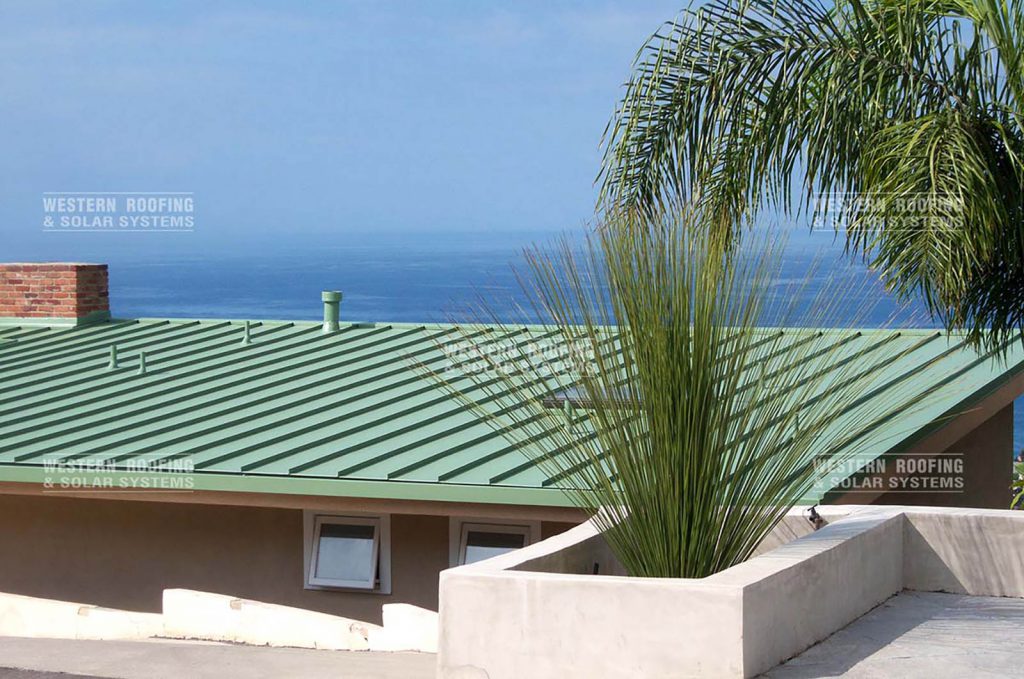 California standing seam metal roof in Orange County