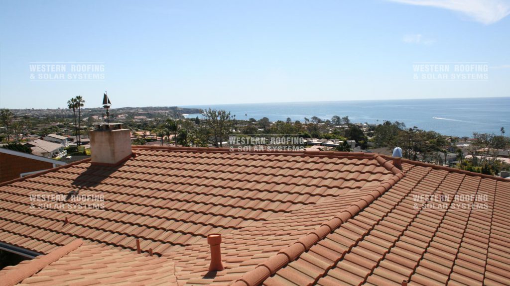 brown concrete tile roof