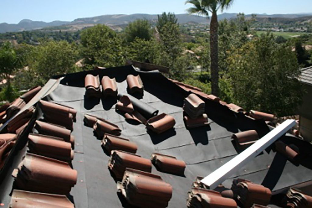 concrete tile roof underlayment replacement